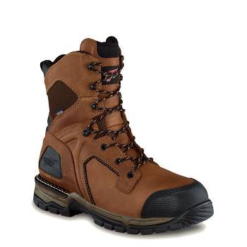 Red Wing FlexForce 8-inch Safety Toe - Hnede Nepremokave Topanky Panske, RW108SK